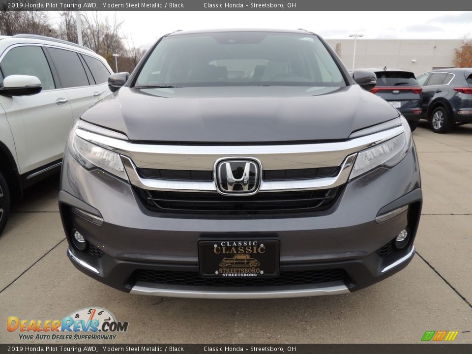 2019 Honda Pilot Touring AWD Modern Steel Metallic / Black Photo #2