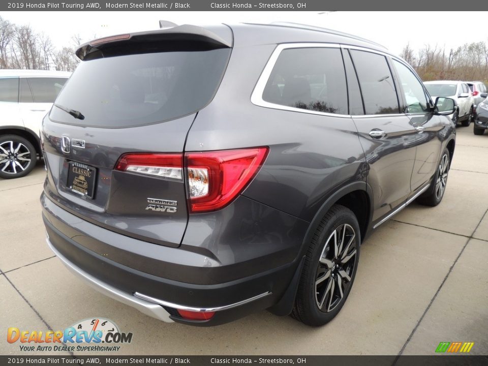 2019 Honda Pilot Touring AWD Modern Steel Metallic / Black Photo #4