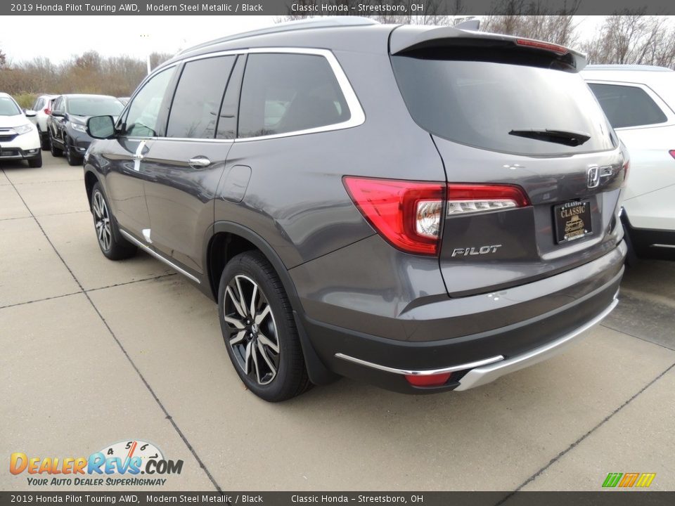 2019 Honda Pilot Touring AWD Modern Steel Metallic / Black Photo #6