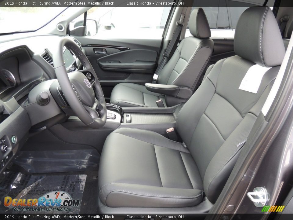 2019 Honda Pilot Touring AWD Modern Steel Metallic / Black Photo #11