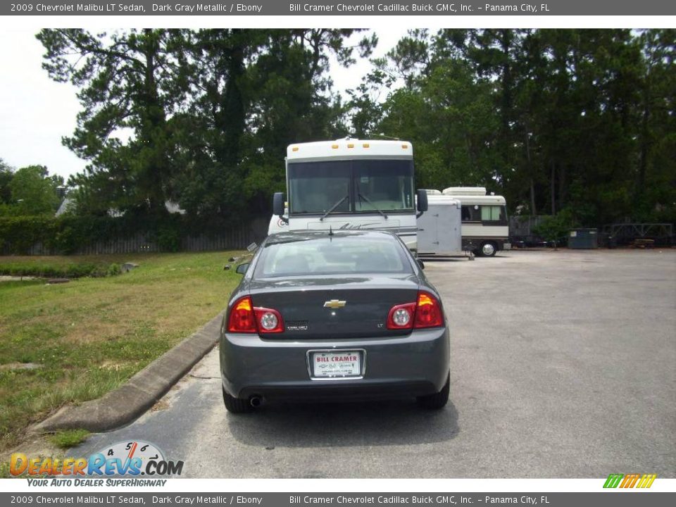 2009 Chevrolet Malibu LT Sedan Dark Gray Metallic / Ebony Photo #4