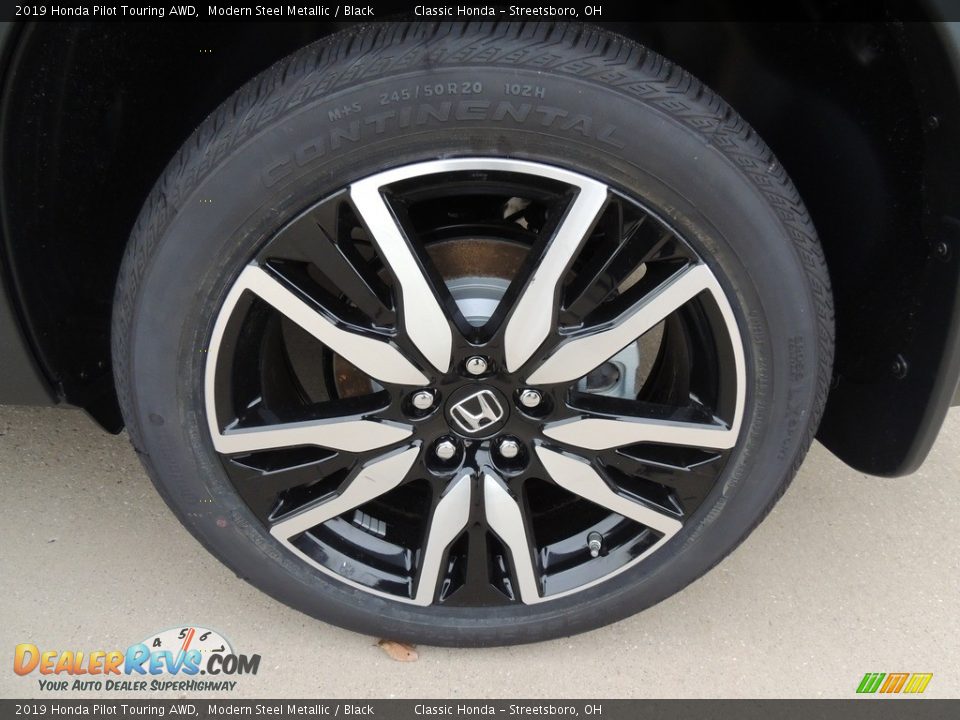 2019 Honda Pilot Touring AWD Modern Steel Metallic / Black Photo #15