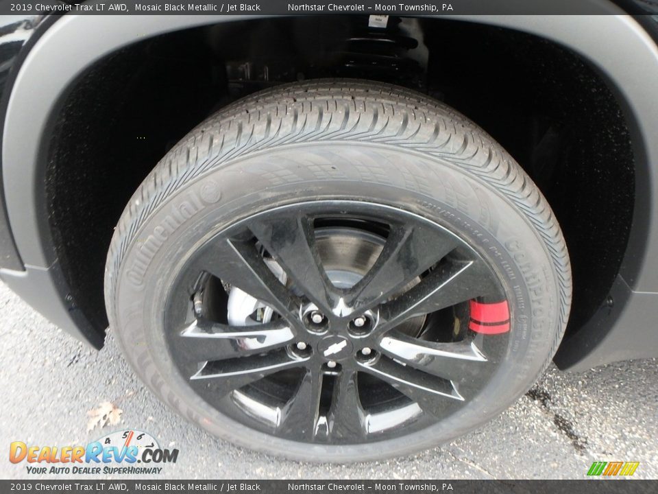 2019 Chevrolet Trax LT AWD Mosaic Black Metallic / Jet Black Photo #10