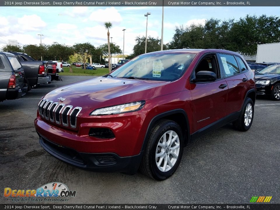 2014 Jeep Cherokee Sport Deep Cherry Red Crystal Pearl / Iceland - Black/Iceland Gray Photo #1