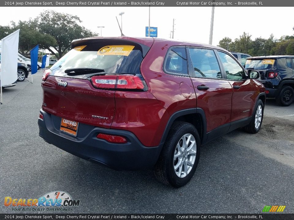 2014 Jeep Cherokee Sport Deep Cherry Red Crystal Pearl / Iceland - Black/Iceland Gray Photo #5