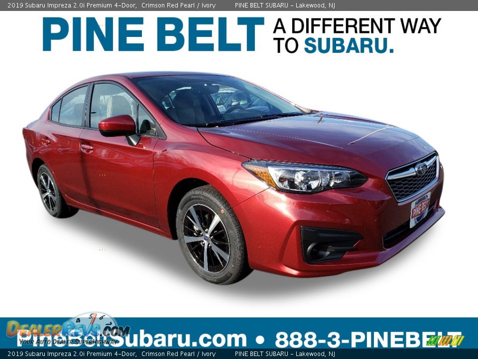 2019 Subaru Impreza 2.0i Premium 4-Door Crimson Red Pearl / Ivory Photo #1