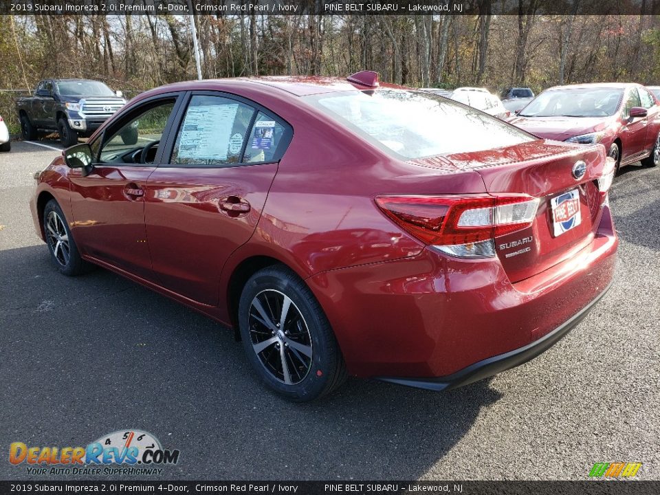 2019 Subaru Impreza 2.0i Premium 4-Door Crimson Red Pearl / Ivory Photo #4
