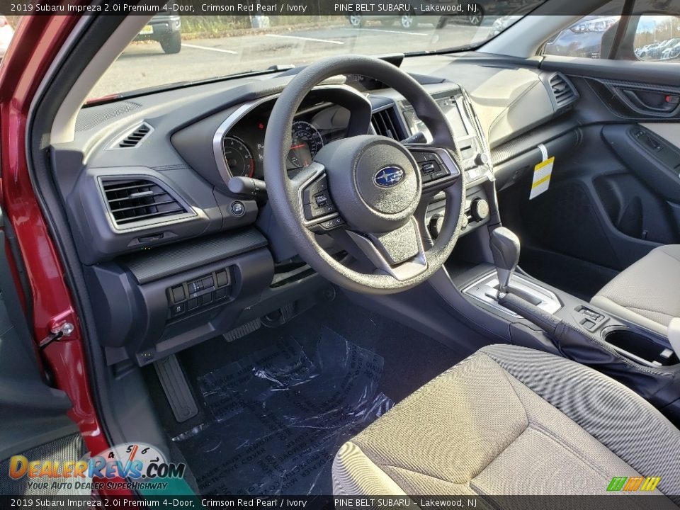 2019 Subaru Impreza 2.0i Premium 4-Door Crimson Red Pearl / Ivory Photo #7