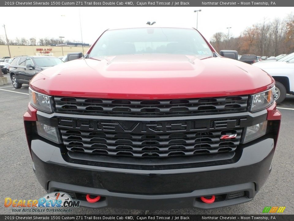 2019 Chevrolet Silverado 1500 Custom Z71 Trail Boss Double Cab 4WD Cajun Red Tintcoat / Jet Black Photo #2