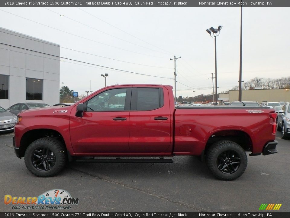 2019 Chevrolet Silverado 1500 Custom Z71 Trail Boss Double Cab 4WD Cajun Red Tintcoat / Jet Black Photo #8