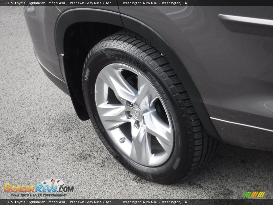 2015 Toyota Highlander Limited AWD Predawn Gray Mica / Ash Photo #3
