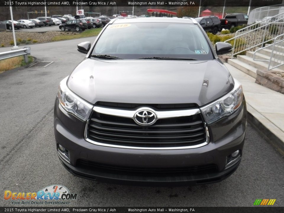 2015 Toyota Highlander Limited AWD Predawn Gray Mica / Ash Photo #5