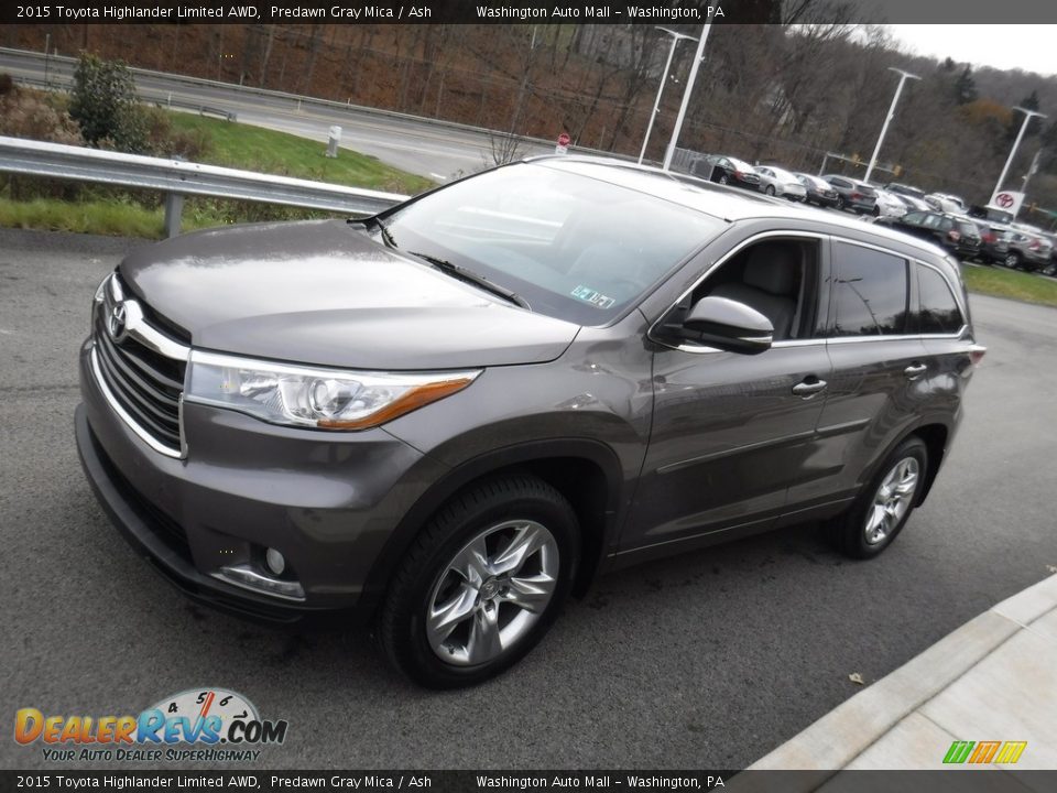2015 Toyota Highlander Limited AWD Predawn Gray Mica / Ash Photo #6