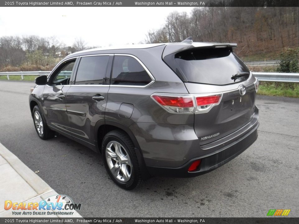2015 Toyota Highlander Limited AWD Predawn Gray Mica / Ash Photo #7