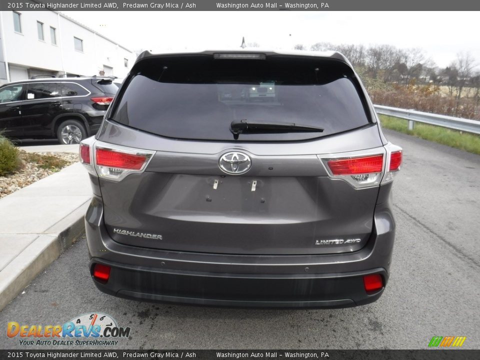 2015 Toyota Highlander Limited AWD Predawn Gray Mica / Ash Photo #8