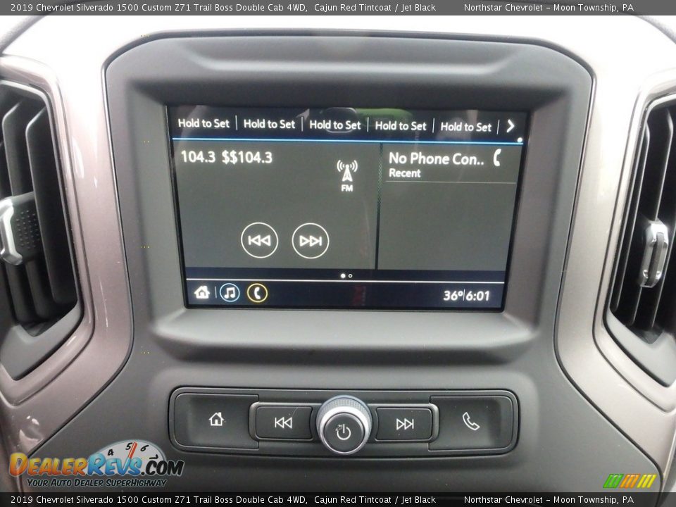 2019 Chevrolet Silverado 1500 Custom Z71 Trail Boss Double Cab 4WD Cajun Red Tintcoat / Jet Black Photo #19