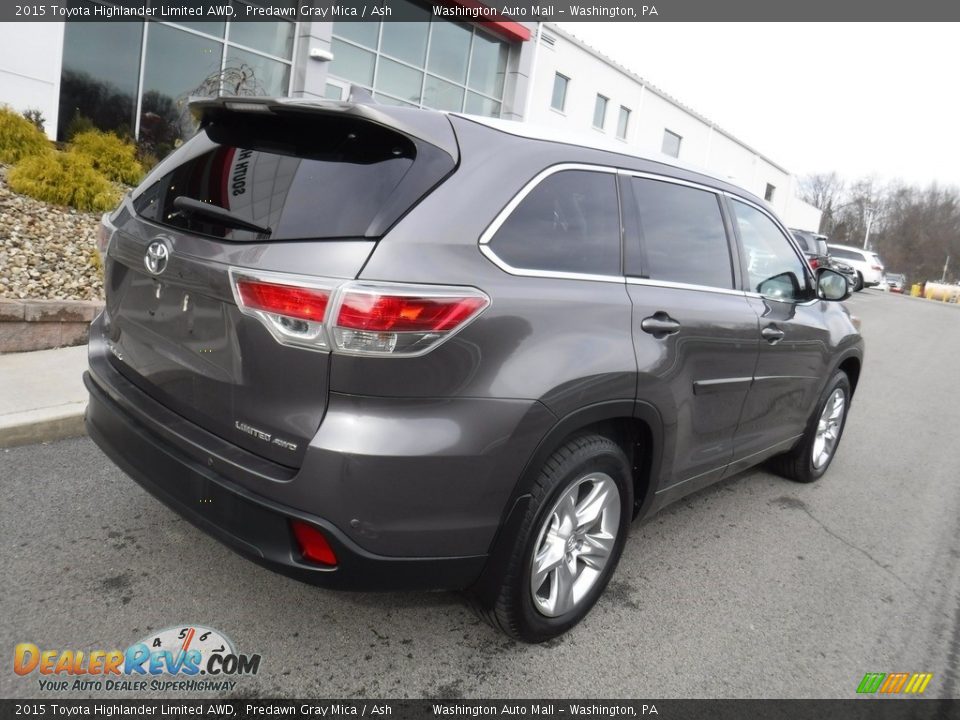 2015 Toyota Highlander Limited AWD Predawn Gray Mica / Ash Photo #9