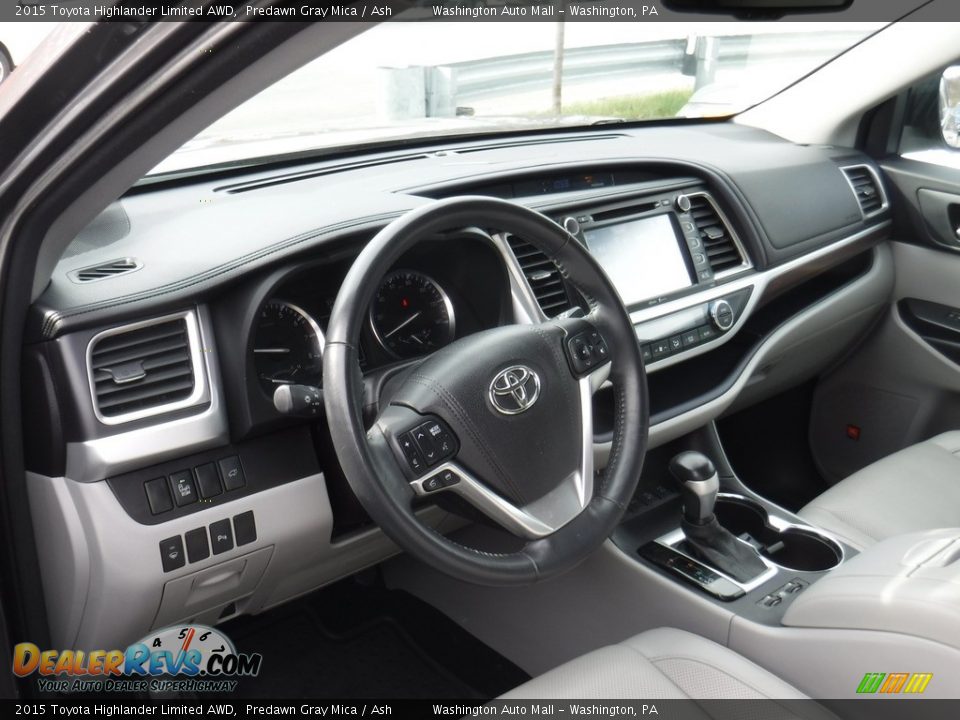 2015 Toyota Highlander Limited AWD Predawn Gray Mica / Ash Photo #11