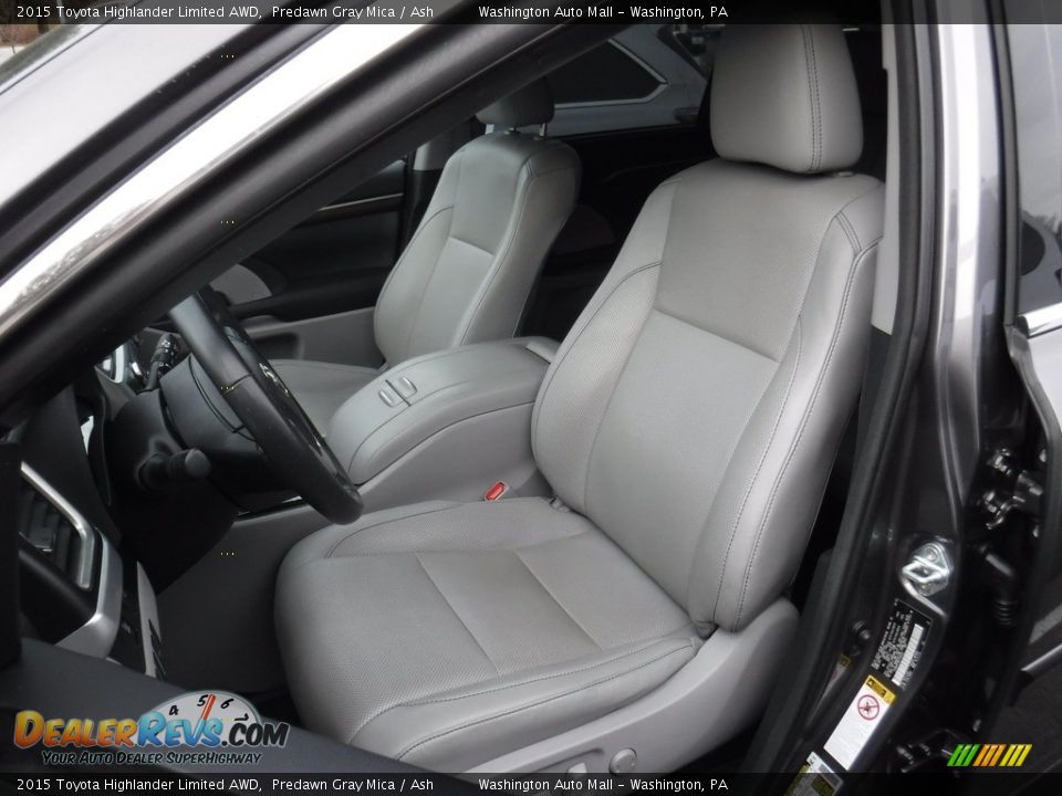 2015 Toyota Highlander Limited AWD Predawn Gray Mica / Ash Photo #12