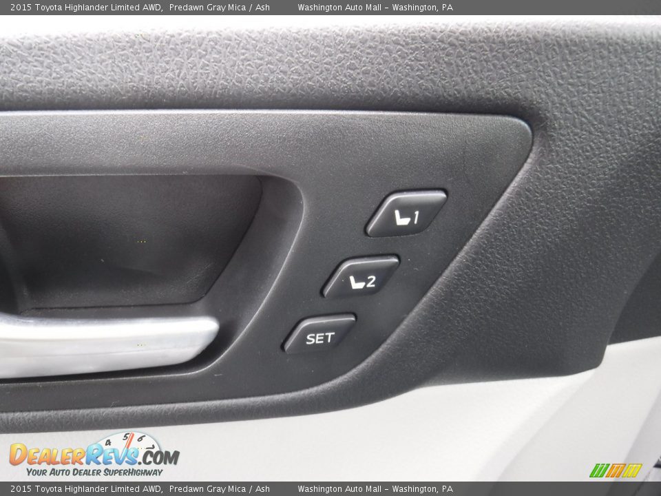2015 Toyota Highlander Limited AWD Predawn Gray Mica / Ash Photo #17