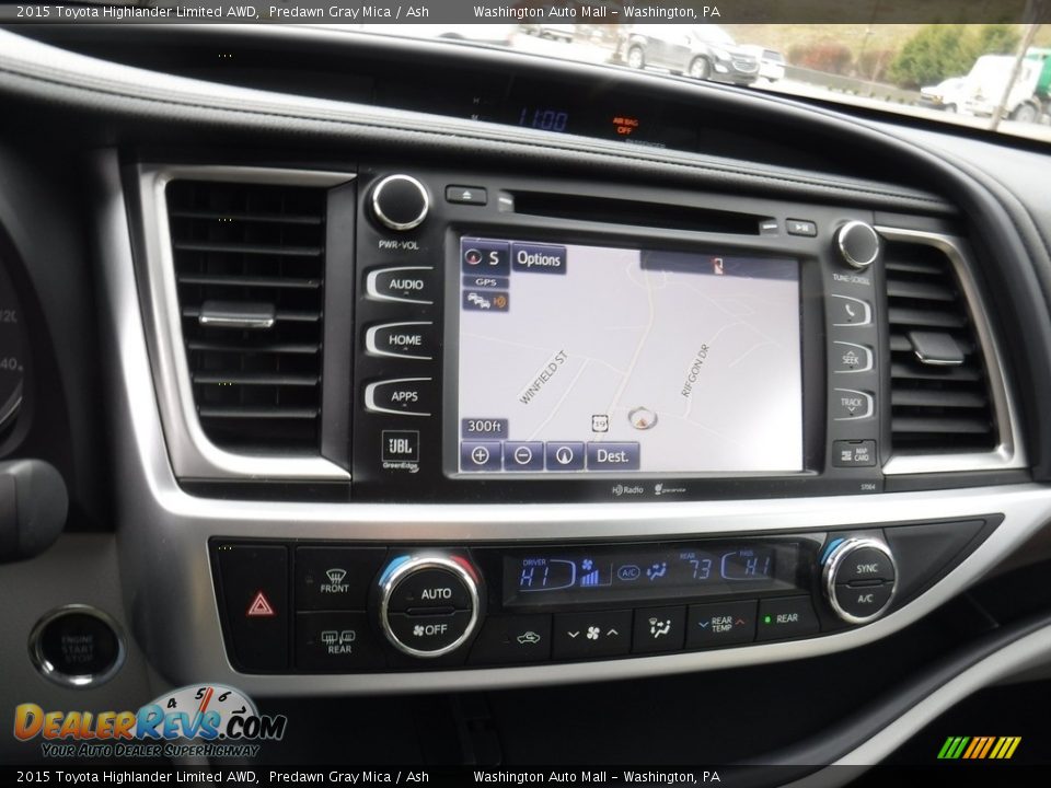 2015 Toyota Highlander Limited AWD Predawn Gray Mica / Ash Photo #18