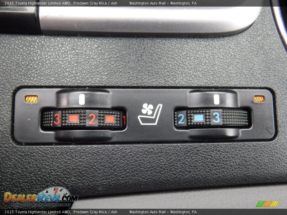 2015 Toyota Highlander Limited AWD Predawn Gray Mica / Ash Photo #21