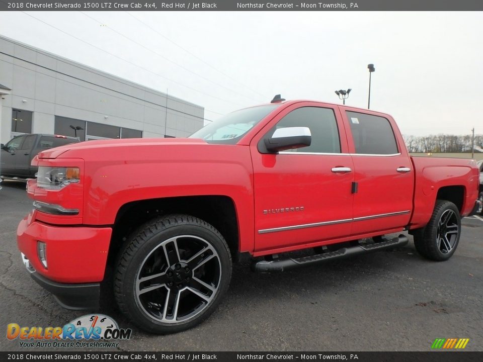 2018 Chevrolet Silverado 1500 LTZ Crew Cab 4x4 Red Hot / Jet Black Photo #1