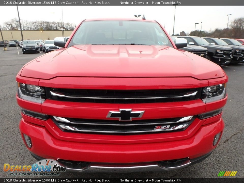 2018 Chevrolet Silverado 1500 LTZ Crew Cab 4x4 Red Hot / Jet Black Photo #2