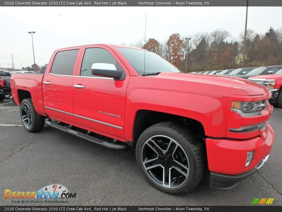 2018 Chevrolet Silverado 1500 LTZ Crew Cab 4x4 Red Hot / Jet Black Photo #3