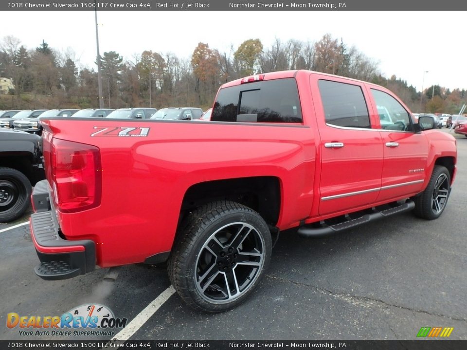 2018 Chevrolet Silverado 1500 LTZ Crew Cab 4x4 Red Hot / Jet Black Photo #5