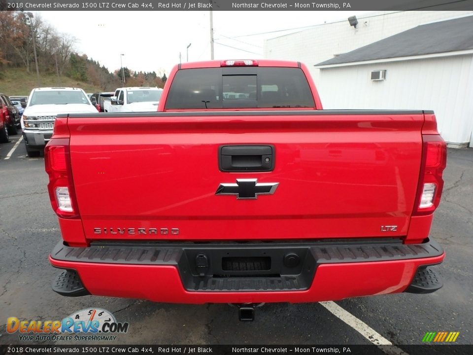 2018 Chevrolet Silverado 1500 LTZ Crew Cab 4x4 Red Hot / Jet Black Photo #6