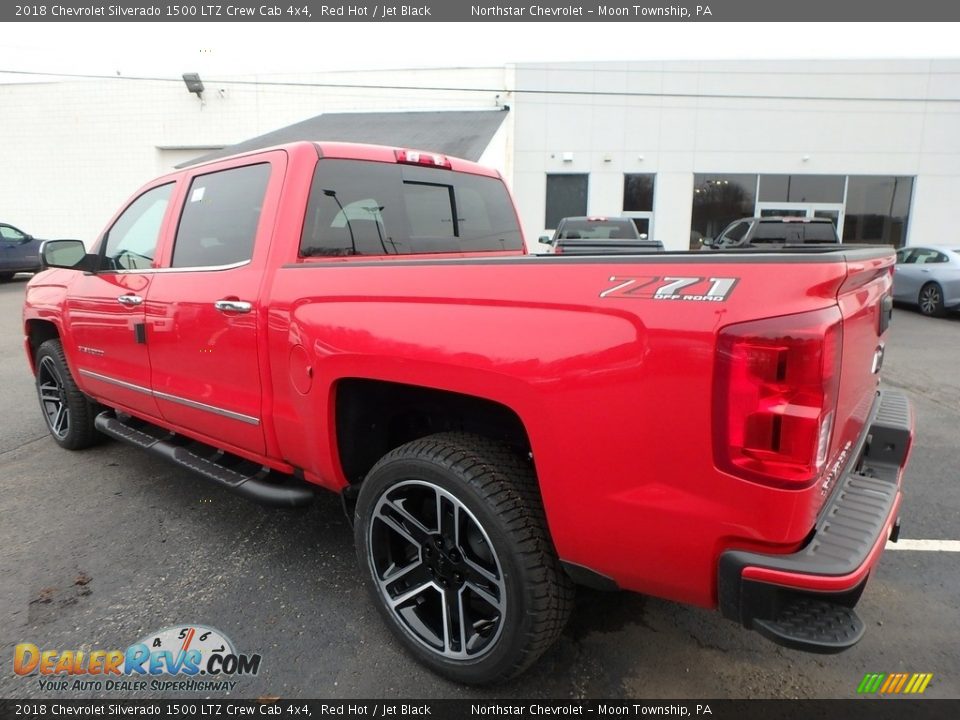 2018 Chevrolet Silverado 1500 LTZ Crew Cab 4x4 Red Hot / Jet Black Photo #7