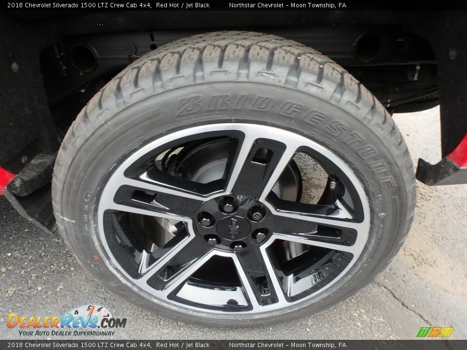 2018 Chevrolet Silverado 1500 LTZ Crew Cab 4x4 Red Hot / Jet Black Photo #9