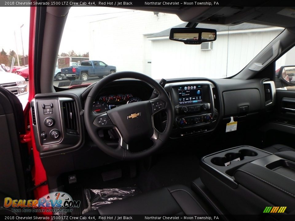 2018 Chevrolet Silverado 1500 LTZ Crew Cab 4x4 Red Hot / Jet Black Photo #12