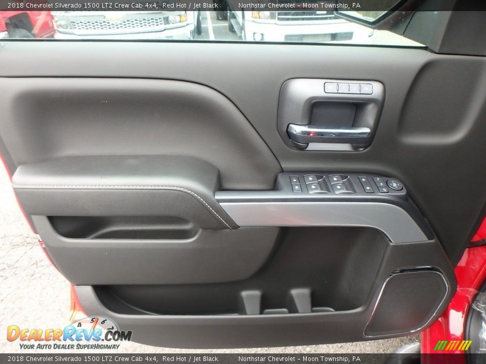 2018 Chevrolet Silverado 1500 LTZ Crew Cab 4x4 Red Hot / Jet Black Photo #13