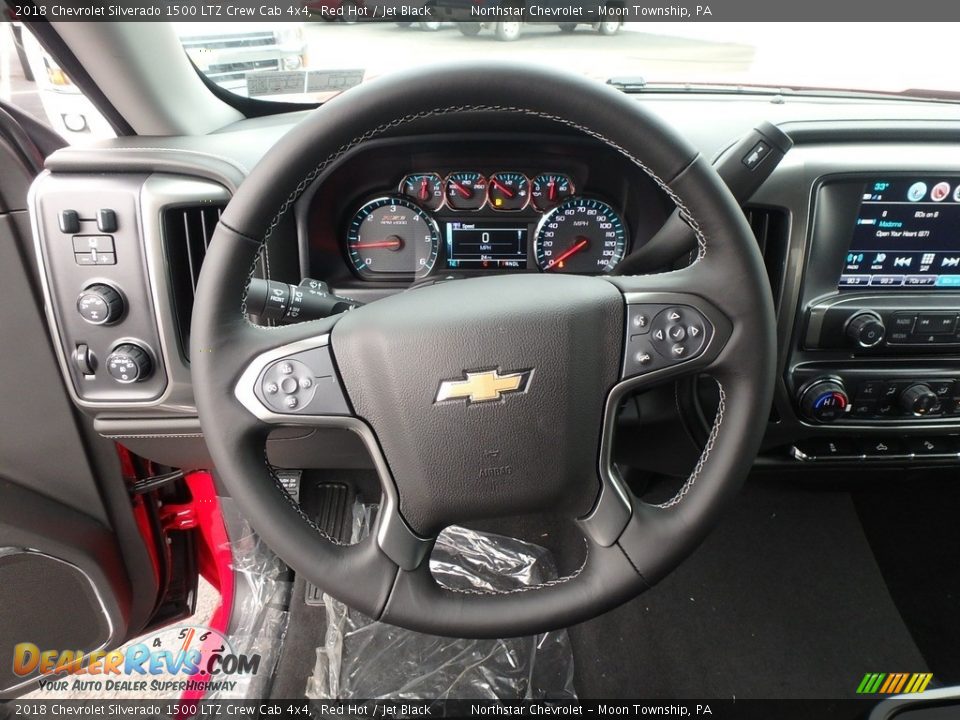2018 Chevrolet Silverado 1500 LTZ Crew Cab 4x4 Red Hot / Jet Black Photo #17