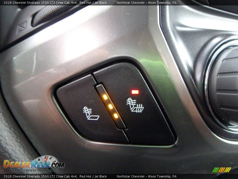2018 Chevrolet Silverado 1500 LTZ Crew Cab 4x4 Red Hot / Jet Black Photo #18