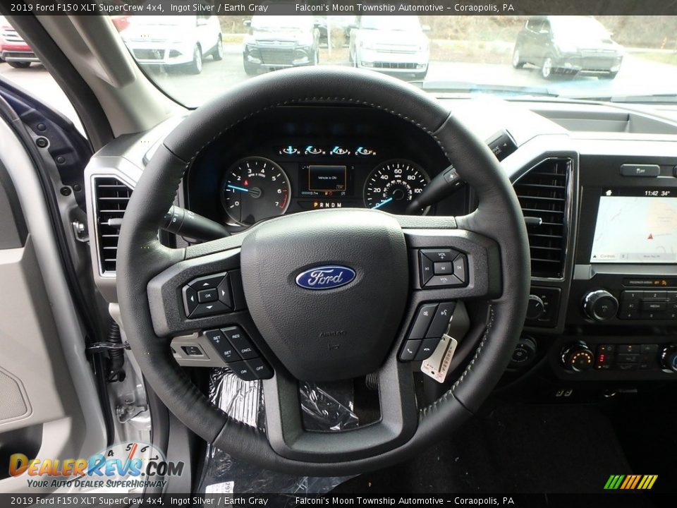 2019 Ford F150 XLT SuperCrew 4x4 Steering Wheel Photo #13