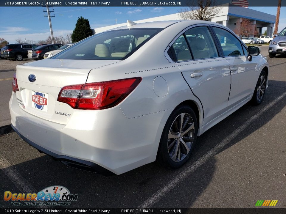 2019 Subaru Legacy 2.5i Limited Crystal White Pearl / Ivory Photo #5