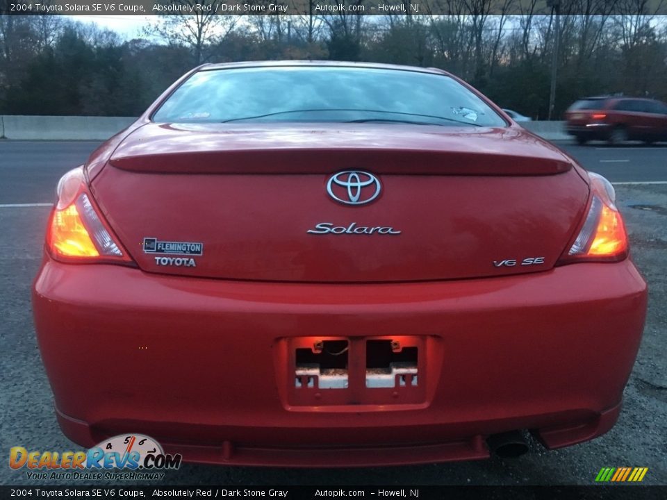 2004 Toyota Solara SE V6 Coupe Absolutely Red / Dark Stone Gray Photo #4