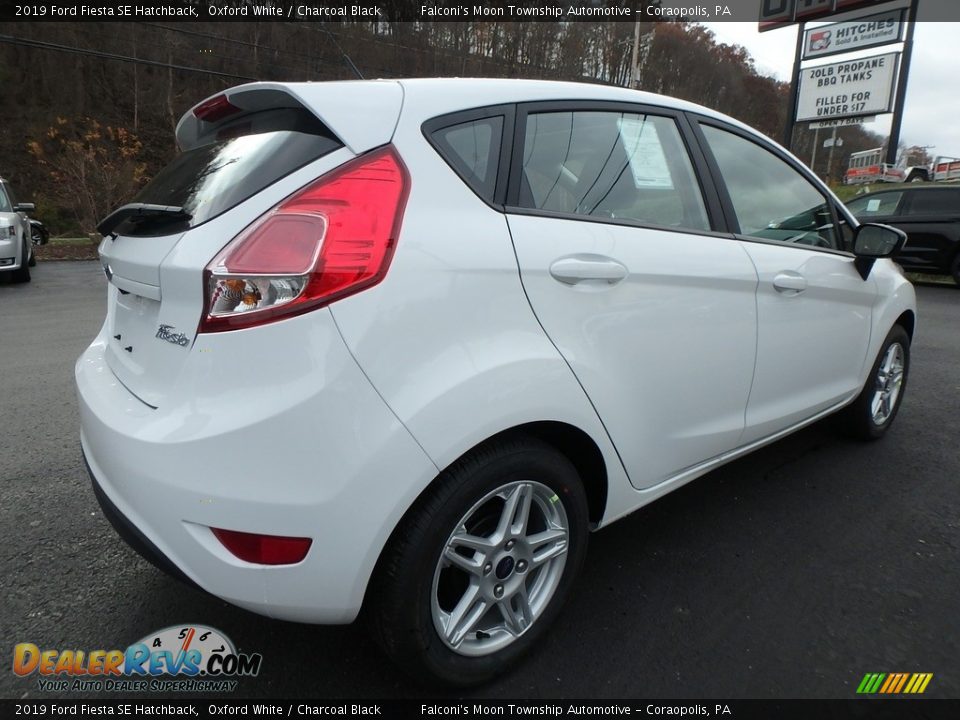 2019 Ford Fiesta SE Hatchback Oxford White / Charcoal Black Photo #6