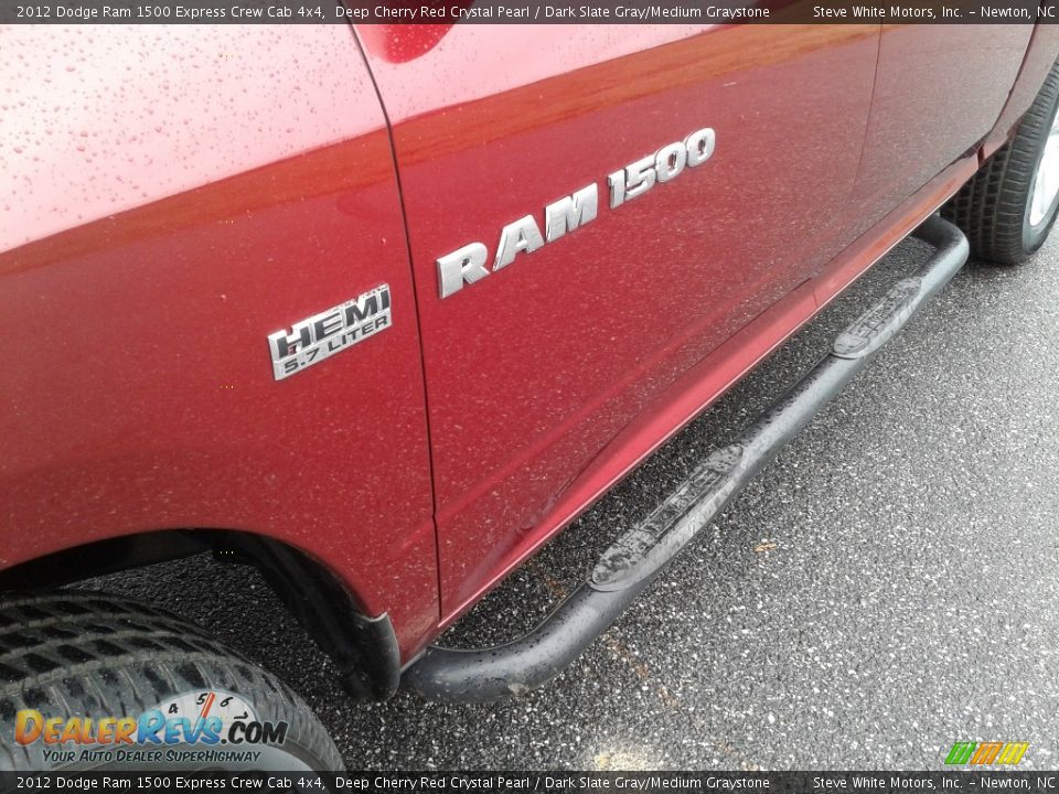 2012 Dodge Ram 1500 Express Crew Cab 4x4 Deep Cherry Red Crystal Pearl / Dark Slate Gray/Medium Graystone Photo #30