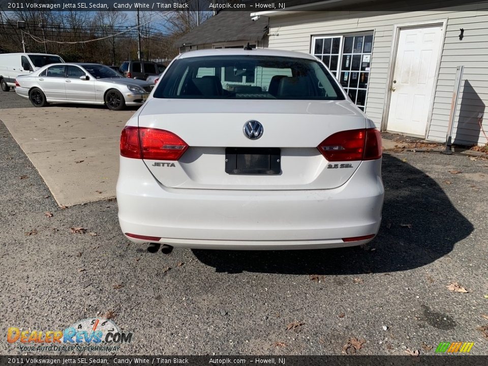 2011 Volkswagen Jetta SEL Sedan Candy White / Titan Black Photo #4