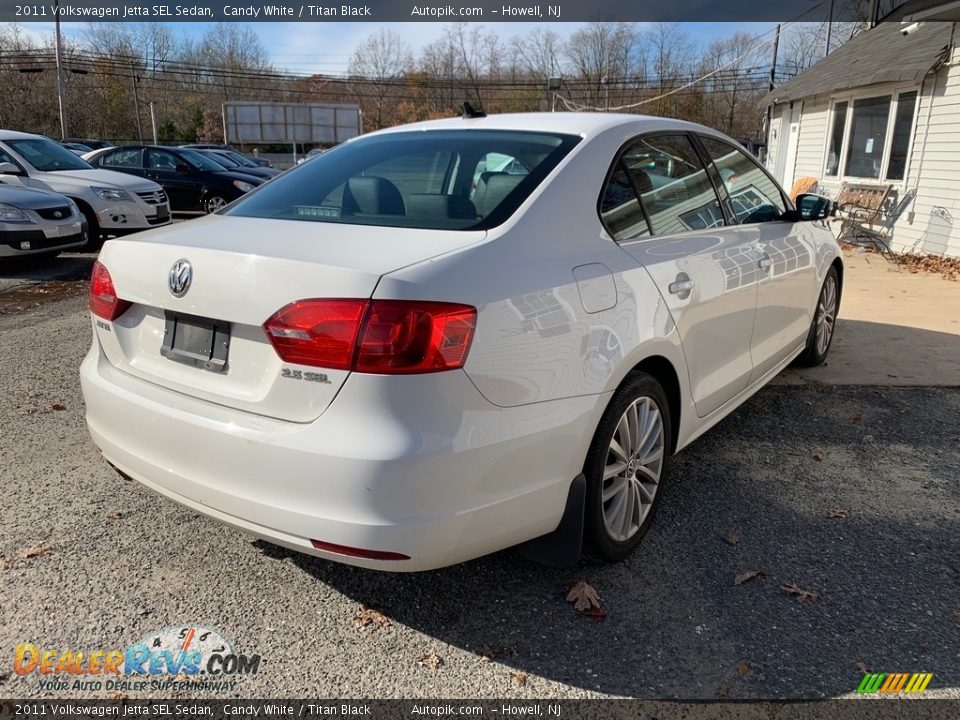 2011 Volkswagen Jetta SEL Sedan Candy White / Titan Black Photo #5