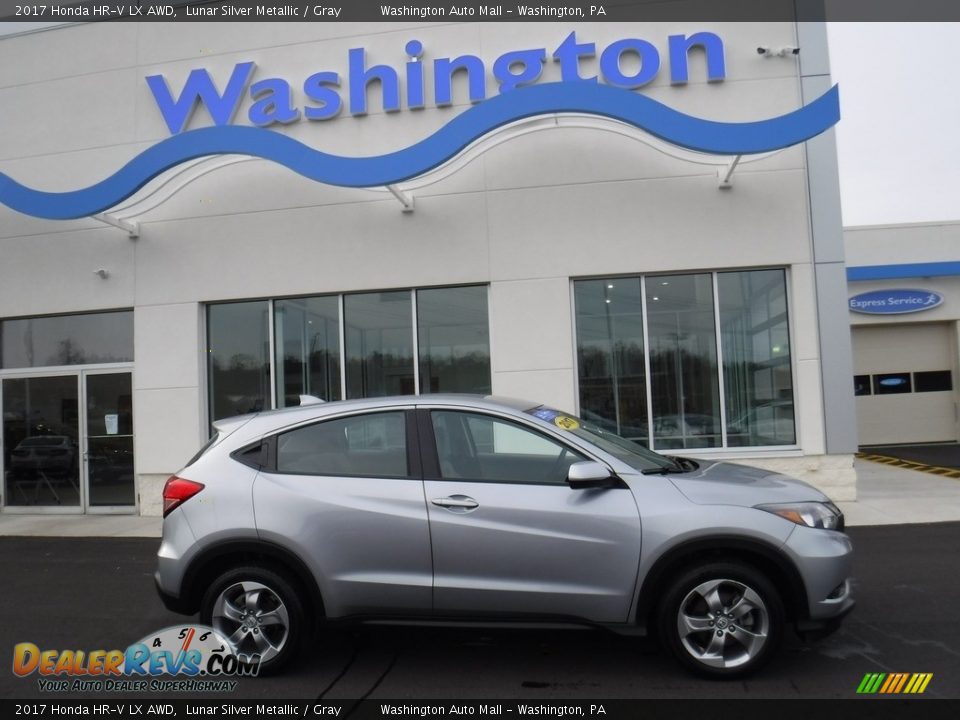 2017 Honda HR-V LX AWD Lunar Silver Metallic / Gray Photo #2