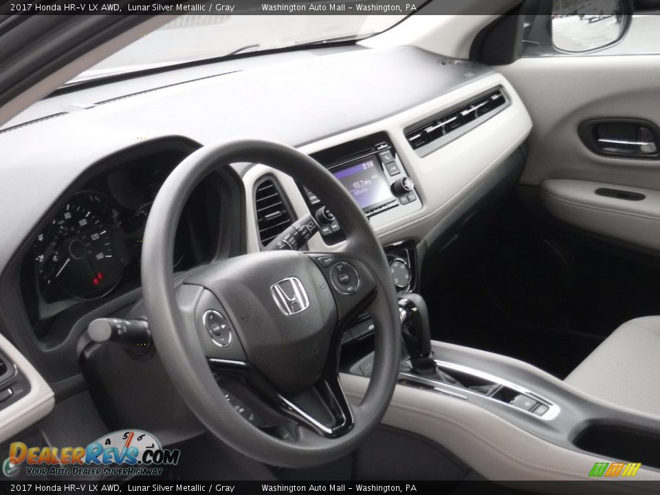 2017 Honda HR-V LX AWD Lunar Silver Metallic / Gray Photo #11