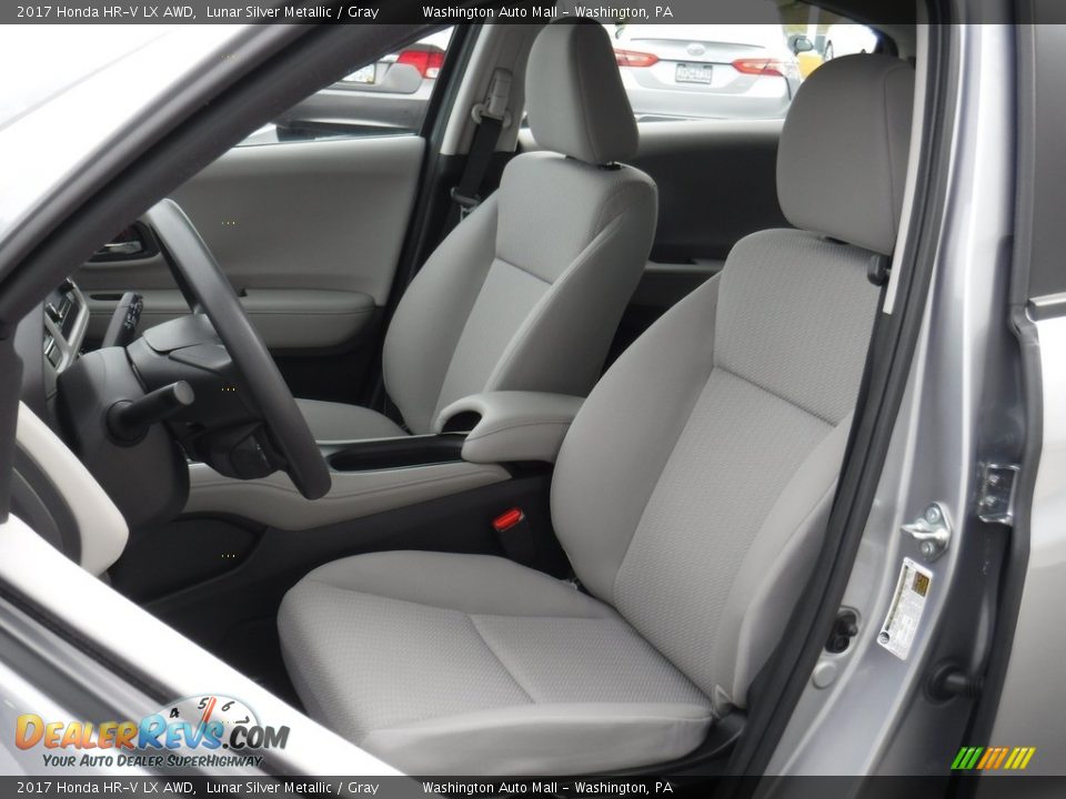 2017 Honda HR-V LX AWD Lunar Silver Metallic / Gray Photo #13
