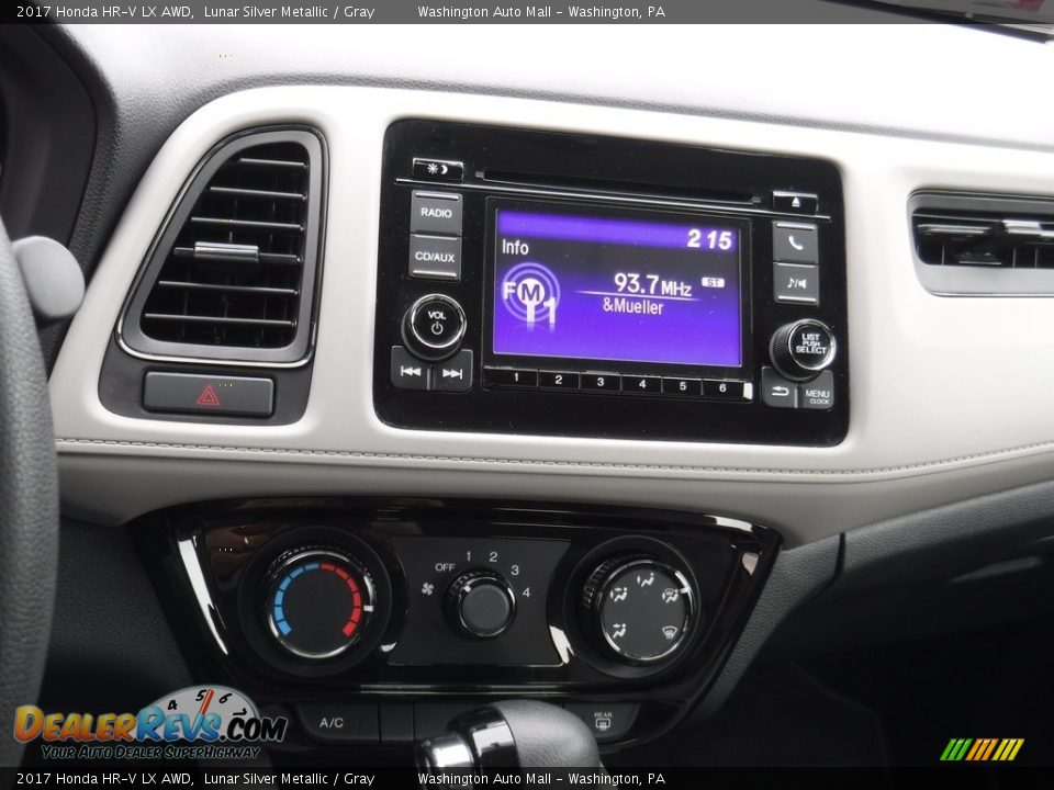 2017 Honda HR-V LX AWD Lunar Silver Metallic / Gray Photo #16