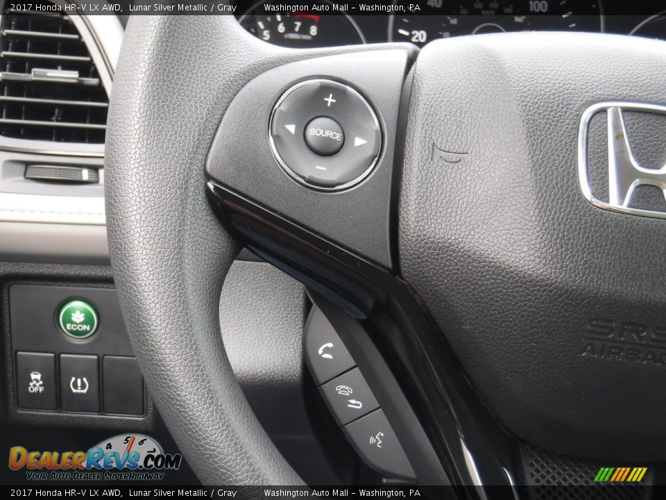 2017 Honda HR-V LX AWD Lunar Silver Metallic / Gray Photo #19