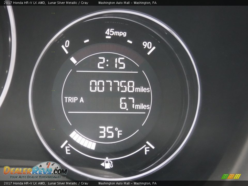 2017 Honda HR-V LX AWD Lunar Silver Metallic / Gray Photo #28